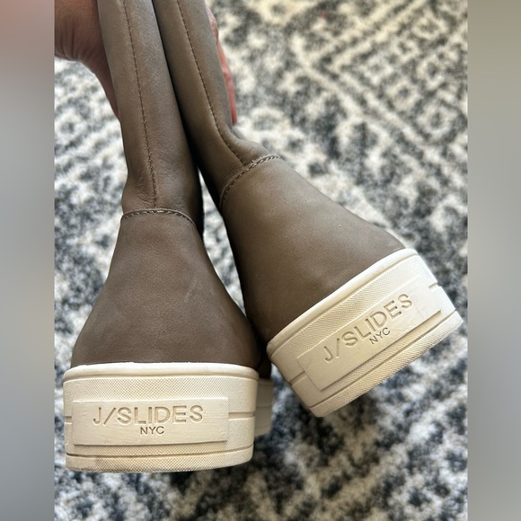 J/Slides Henley Taupe‎ Nubuck and Fur Weatherpoof/Waterproof Boots size 10 - Picture 7 of 9